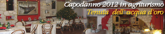 Capodanno Tenuta dell'Acqua d'Oro  Roma